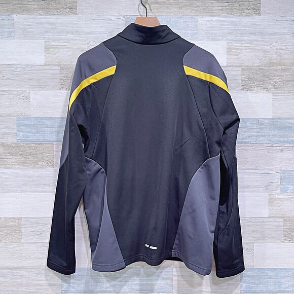 Corvette Performance Racing Jacket Black Yellow Full Zip Fleece Mens Large - Picture 5 of 8
